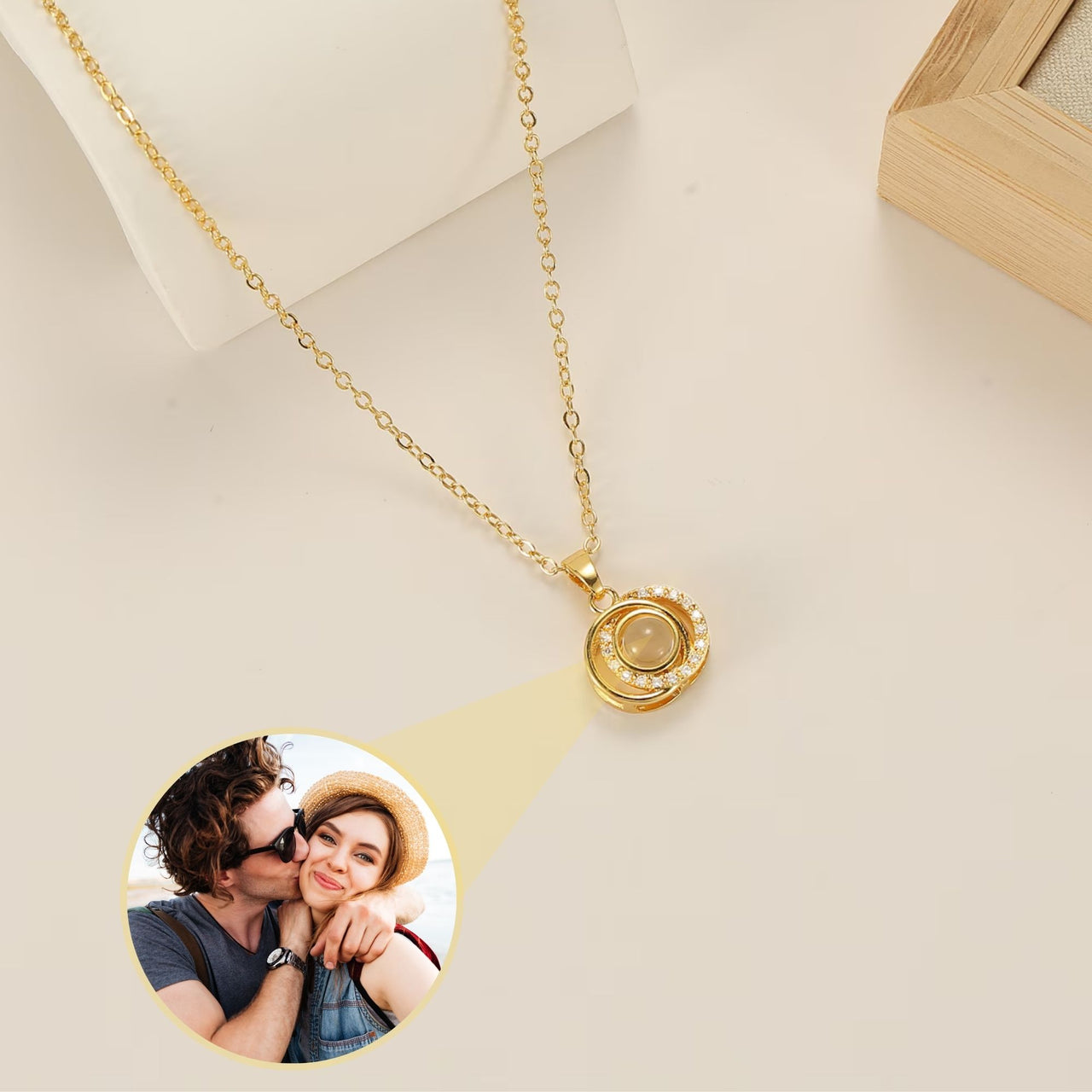 Duo Photo Necklace