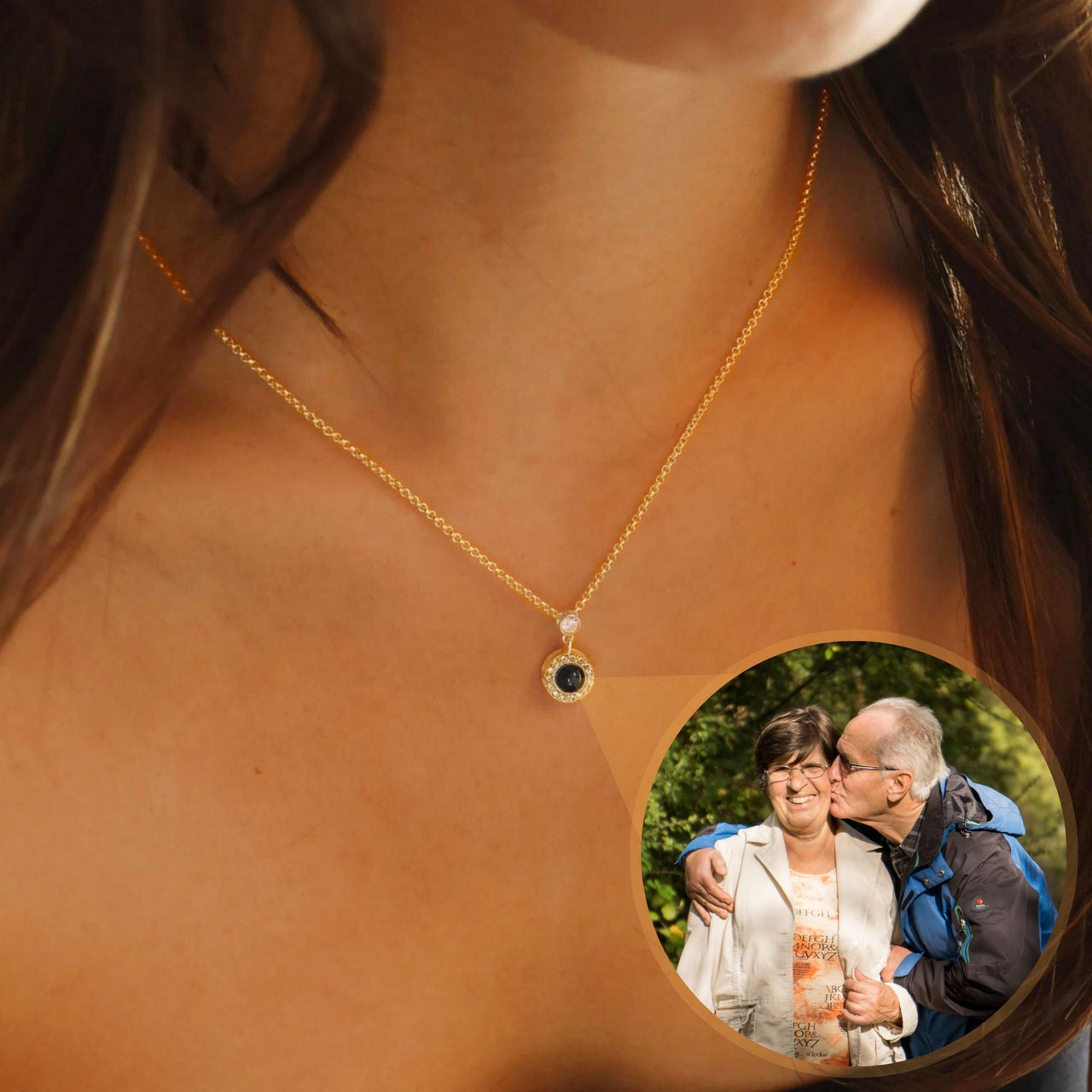 Halo Photo Necklace