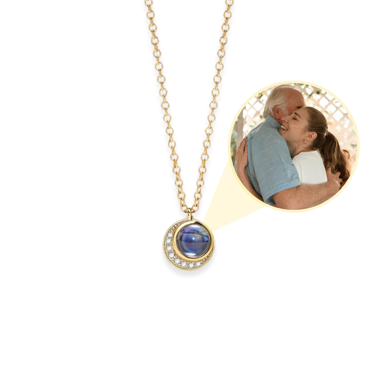 Moonlight Photo Necklace