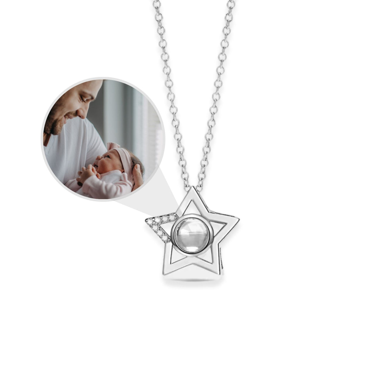 Star Photo Necklace