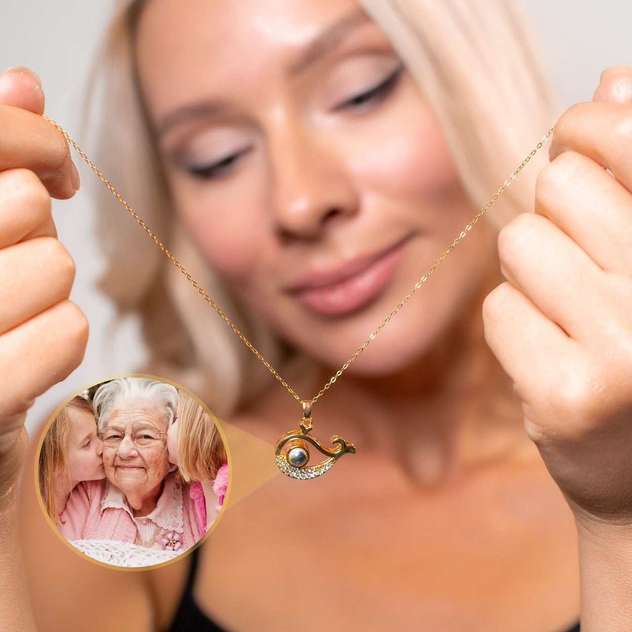 Whale Photo Necklace