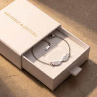 Thumbnail for The silver bracelet in the Brother & Sisters gift box | SKU: 42006-silver