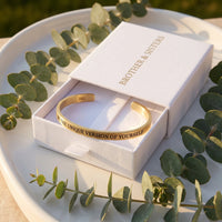Thumbnail for Be The Unique Version Of Yourself, gold bracelet — gift box | SKU: btuvoy-rg