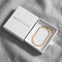 Thumbnail for Layla Anklet by Brother & Sisters in gold gift box