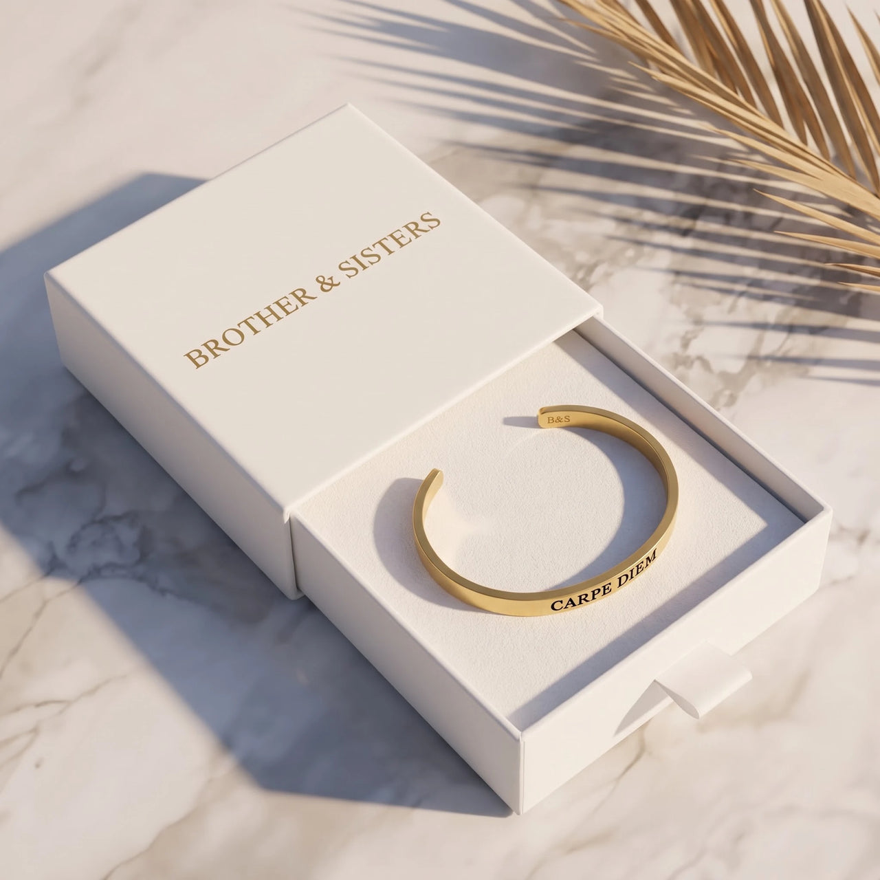 Carpe Diem, gold bracelet — gift box | SKU: cp-rg