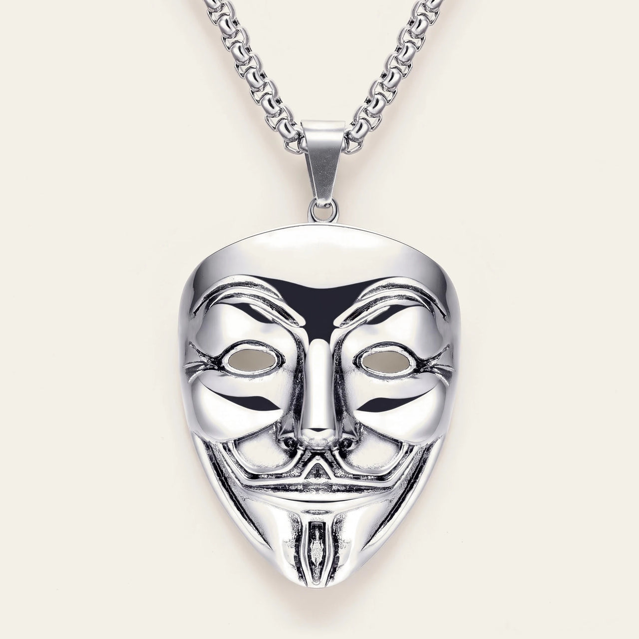 Vendetta Necklace Silver – studio packshot | Brother & Sisters | SKU: White Gold