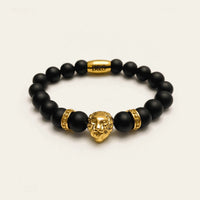 Thumbnail for Gold Lion & Black Stones Bracelet – studio packshot | Brother & Sisters | SKU: 20712286-gold-XS-14-15, 20712286-gold-S-16-17, 20712286-gold-M-18-19, 20712286-gold-L-20-21, 20712286-gold-XL-22-23