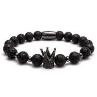 Thumbnail for Black Crown with Lava Stones – studio packshot | Brother & Sisters | SKU: 22068514-gun-black-XS-14-15, 22068514-gun-black-S-16-17, 22068514-gun-black-M-18-19, 22068514-gun-black-L-20-21, 22068514-gun-black-XL-22-23