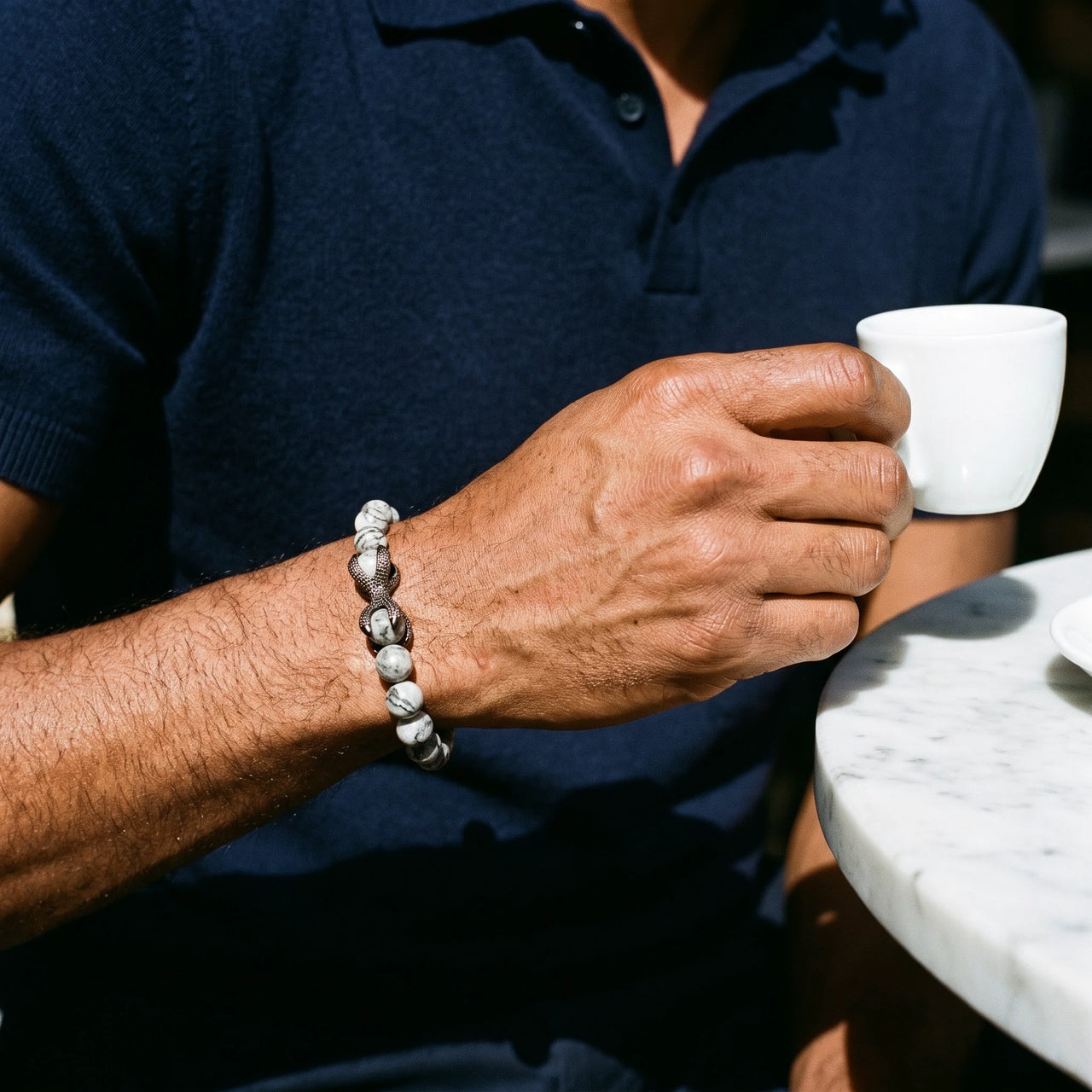 Black Viking & Grey Stones – with an espresso | Brother & Sisters | SKU: 21039839-gun-black-XS-14-15, 21039839-gun-black-S-16-17, 21039839-gun-black-M-18-19, 21039839-gun-black-L-20-21, 21039839-gun-black-XL-22-23