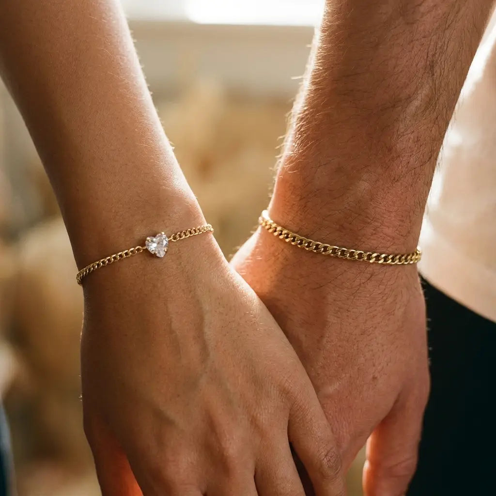 Hartverbinding Armbandenset voor Koppels