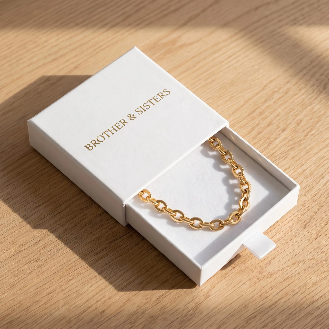 The Chain, gold necklace — gift box | SKU: lachaine