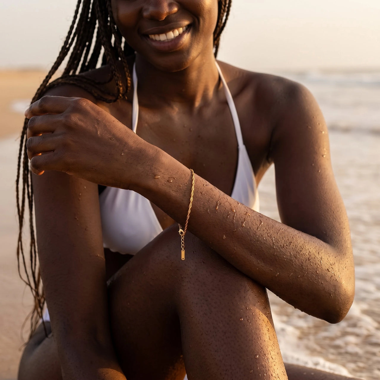 The Finesse, gold bracelet — waterproof | SKU: lafinesse
