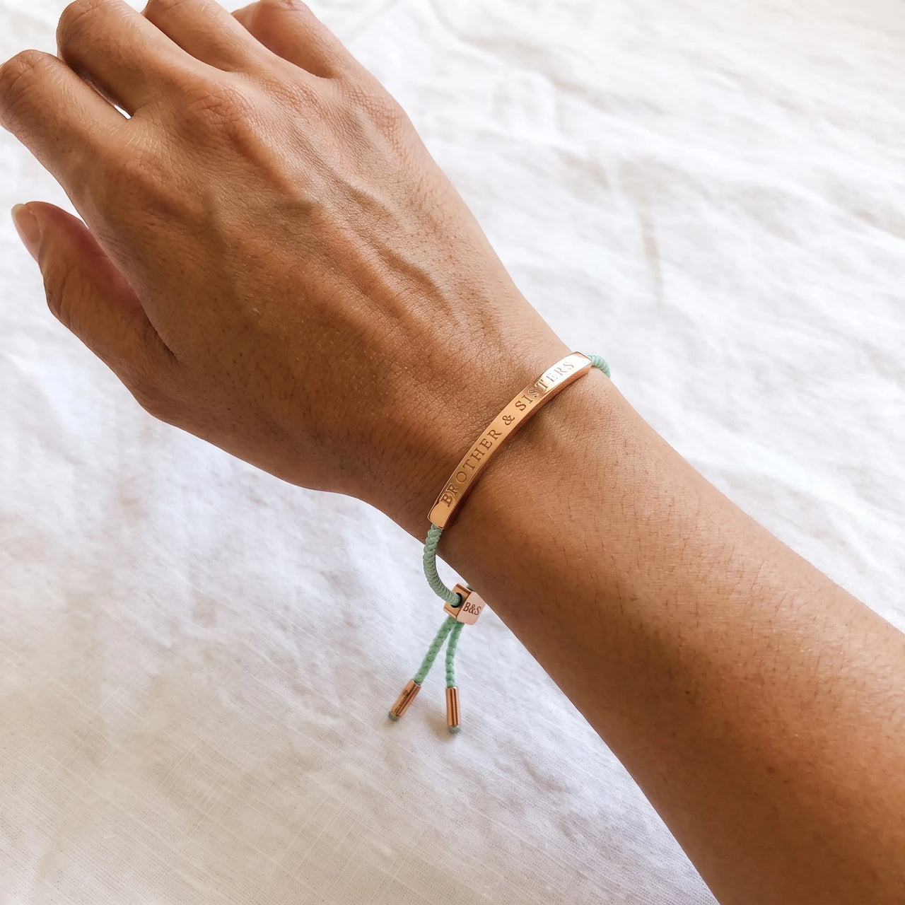 La Menthe, rose gold bracelet — real size | SKU: lamenthe-rg