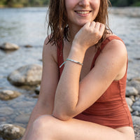 Thumbnail for La Menthe, silver bracelet — waterproof | SKU: lamenthe-wg