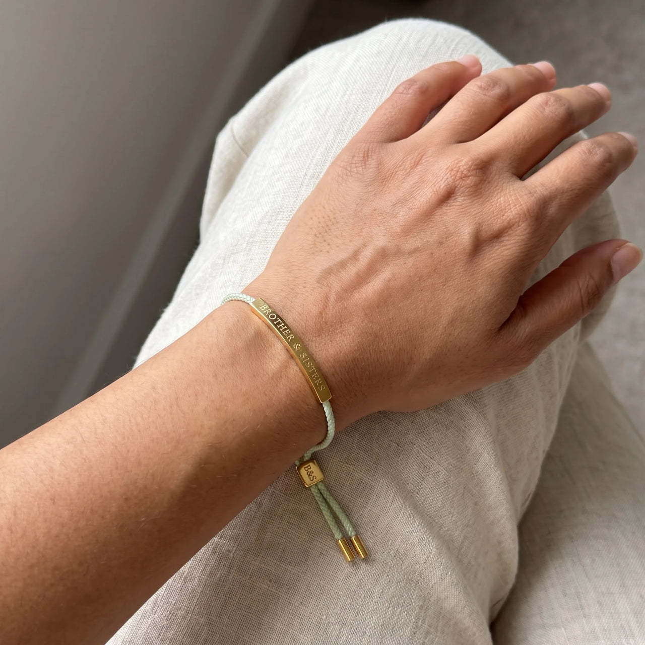 La Nature, gold bracelet — real size | SKU: lanature-g