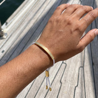 Thumbnail for La Perle, gold bracelet — real size | SKU: laperle-g