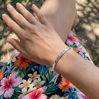Thumbnail for La Perle, silver bracelet — real size | SKU: laperle-wg