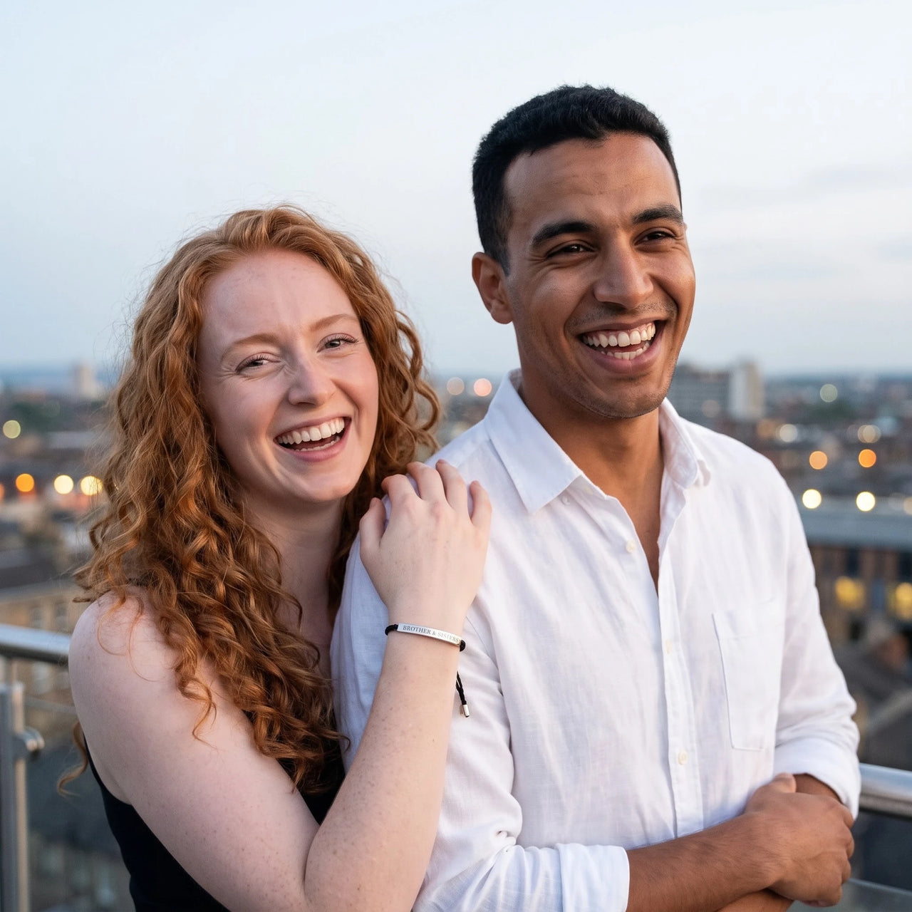 Le Caviar, silver bracelet — couple | SKU: lecaviar-wg
