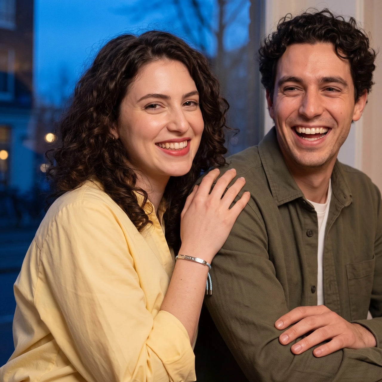 Le Ciel, silver bracelet — couple | SKU: leciel-wg