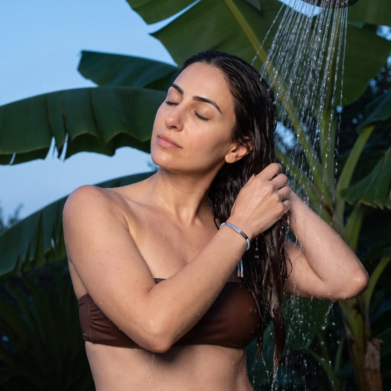 Le Ciel, silver bracelet — outdoor shower | SKU: leciel-wg