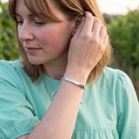 Thumbnail for Le Ciel, silver bracelet — worn gesture | SKU: leciel-wg