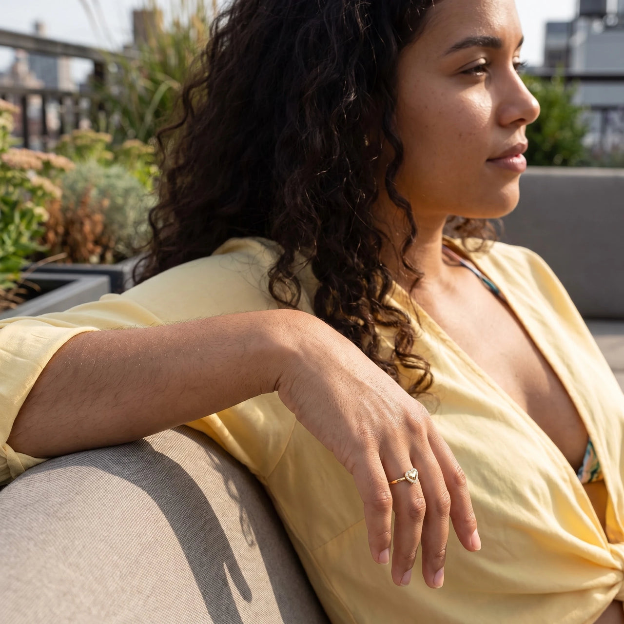 The Heart, gold ring — leisure | SKU: lecoeur