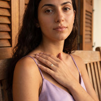 Thumbnail for The Heart, gold ring — worn gesture | SKU: lecoeur