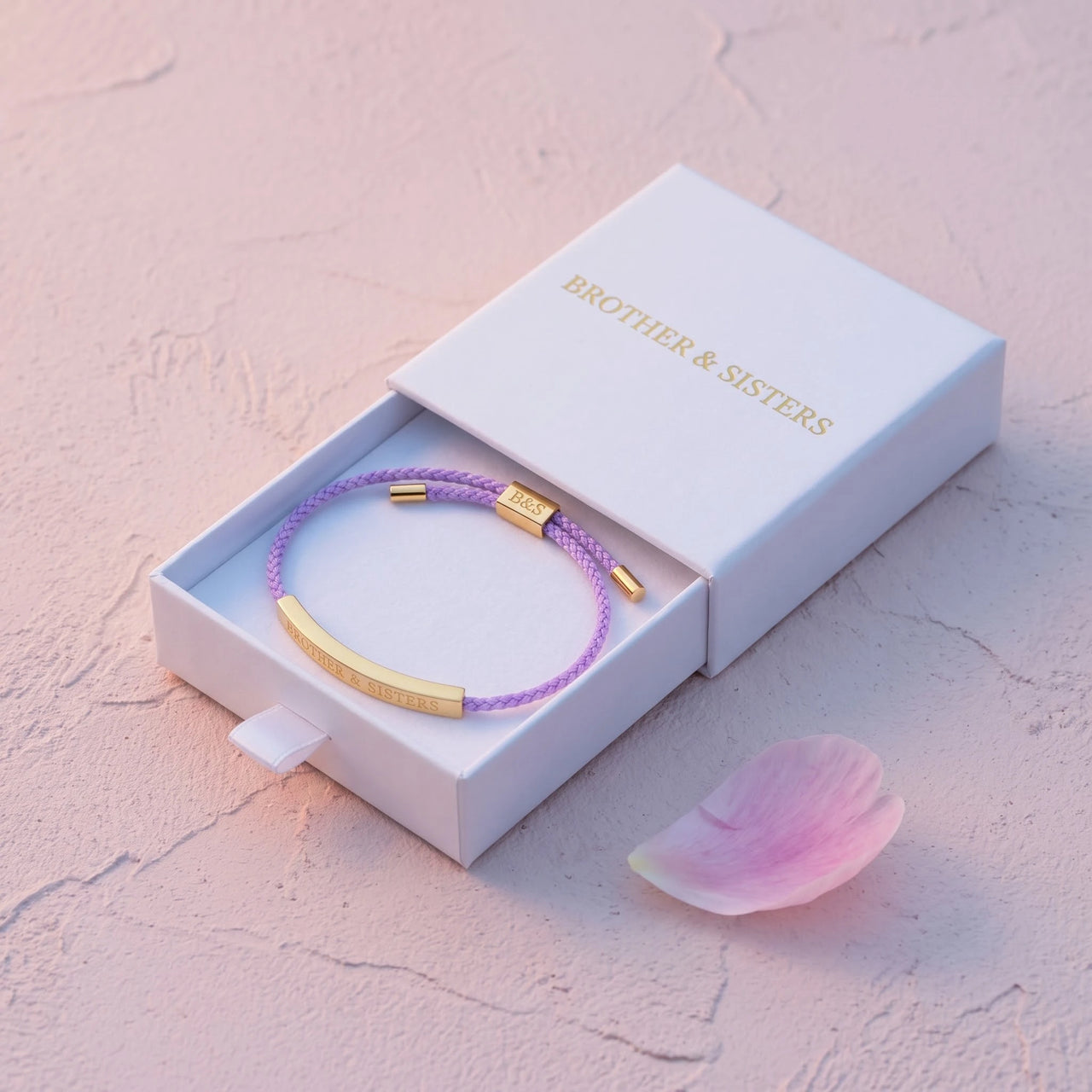 Le Mauve, gold bracelet — gift box | SKU: lemauve-g
