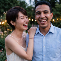 Thumbnail for Le Mauve, silver bracelet — couple | SKU: lemauve-wg