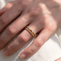 Thumbnail for Close-up of the Butterfly ring in gold worn | SKU: lepapillon