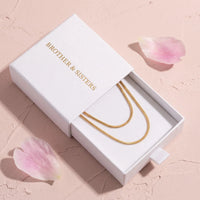 Thumbnail for The Simple, gold necklace — gift box | SKU: lesimplenecklace