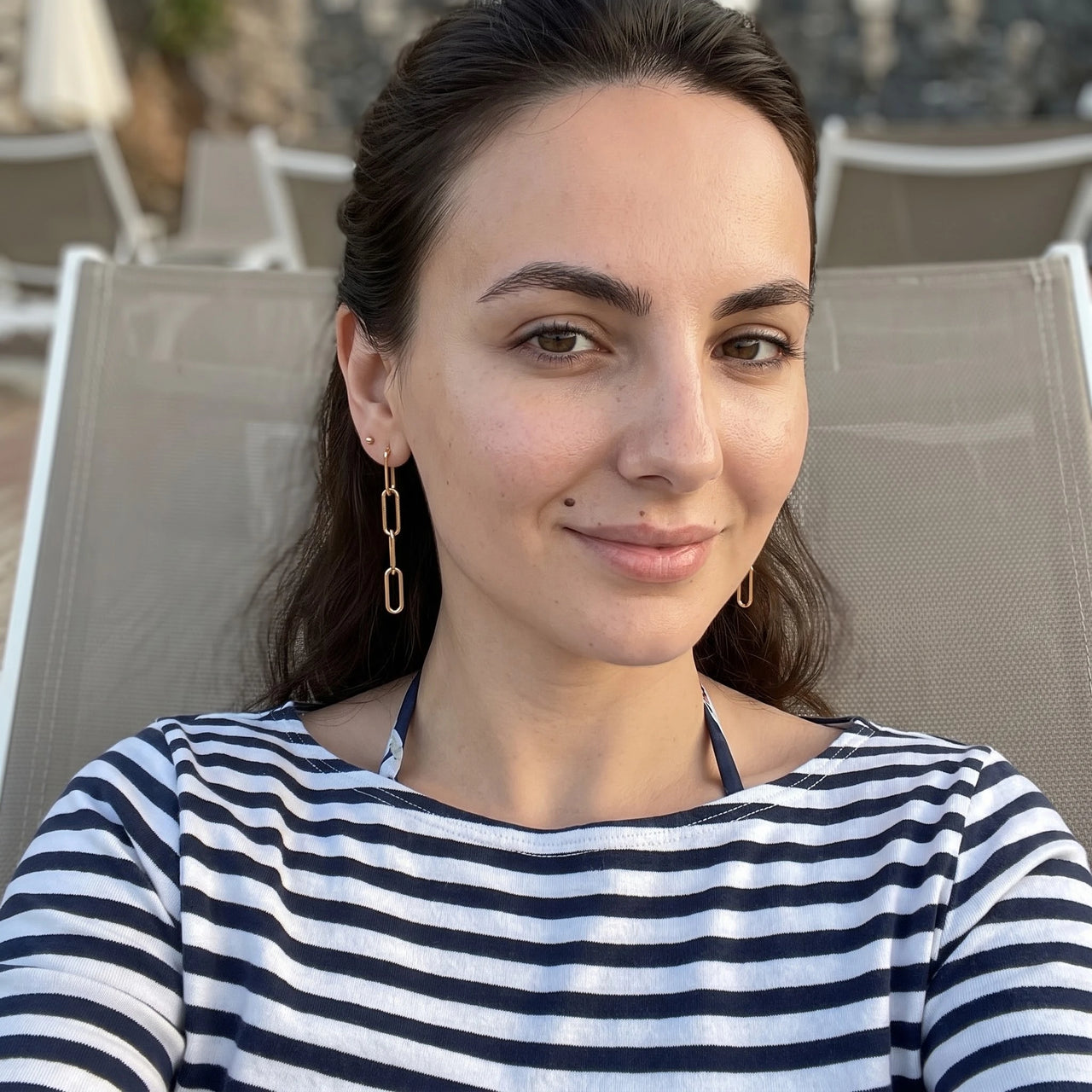 The Pendantes, gold earrings — leisure | SKU: lespendantes
