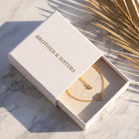 Thumbnail for Gold bracelet in the Brother & Sisters gift box | SKU: 11662607-gold