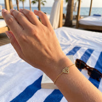 Thumbnail for Dainty bracelet — worn, real size, gold | SKU: 11662607-gold