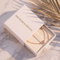Thumbnail for Rose gold bracelet in the Brother & Sisters gift box | SKU: 11662607-rose-gold