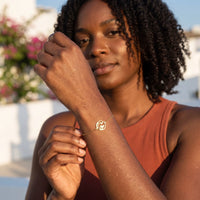 Thumbnail for Earth bracelet — worn, everyday gesture, gold | SKU: 22665062-gold