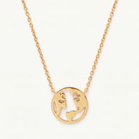 Thumbnail for Little Earth Necklace, gold necklace | SKU: 22173453-gold