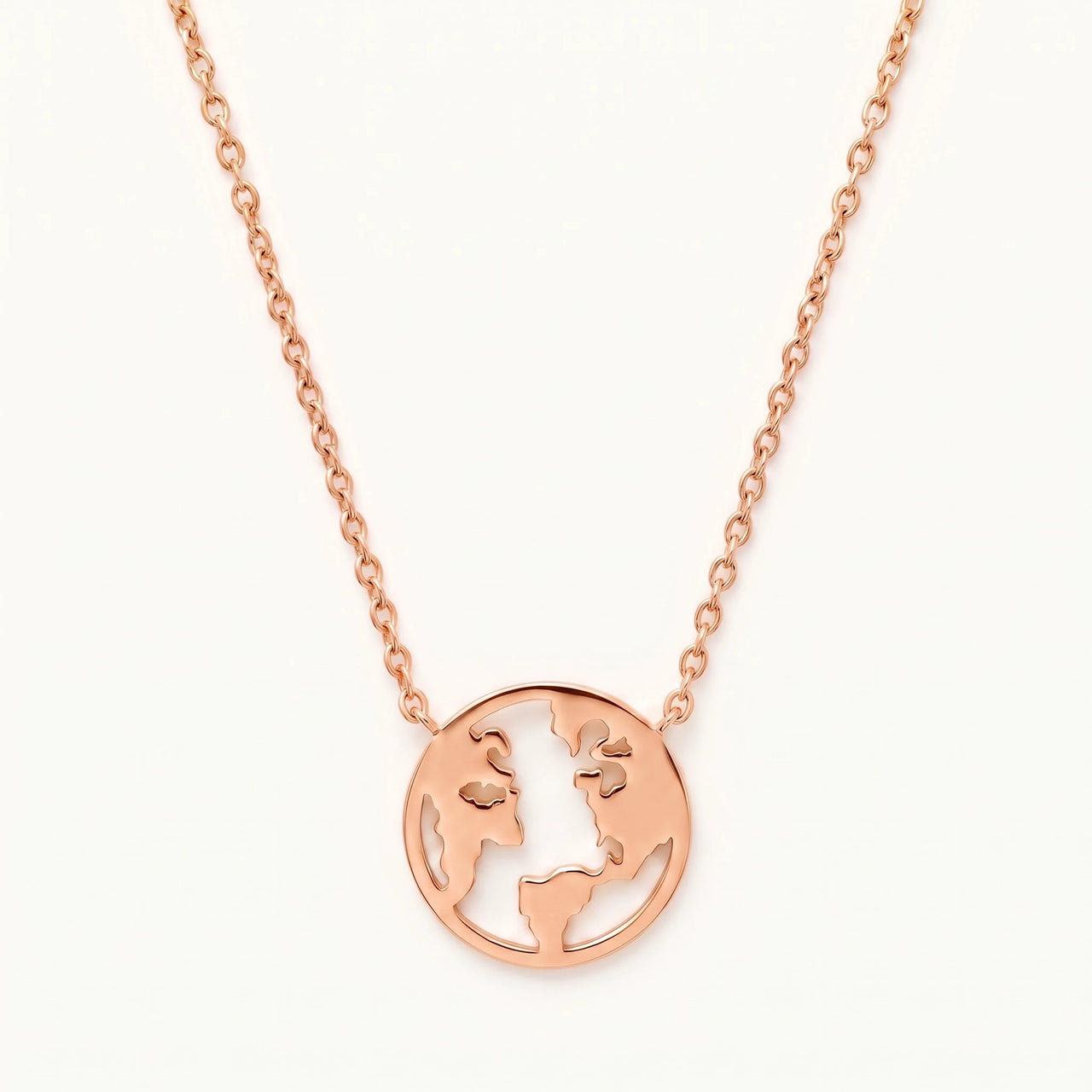 Little Earth Necklace, rose gold necklace | SKU: 22173453-rose-gold
