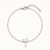 Thumbnail for Little Palm Bracelet, silver charm bracelet | SKU: 7819407-silver-plated