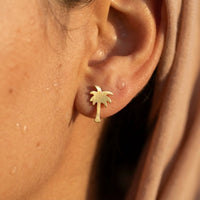 Thumbnail for Ohrstecker edelstahl — Nahaufnahme der Details, Gold | SKU: 10287609-gold-color