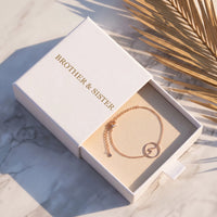 Thumbnail for Rose gold bracelet in the Brother & Sisters gift box | SKU: 17429078-rose-gold