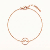 Thumbnail for Little Wave Bracelet, rose gold bracelet | SKU: 17429078-rose-gold