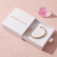 Thumbnail for Loyal, Brave, And, True, rose gold bracelet — gift box | SKU: lbat-rg