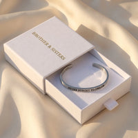 Thumbnail for Never Forget To Dream, silver bracelet — gift box | SKU: nftd-rg