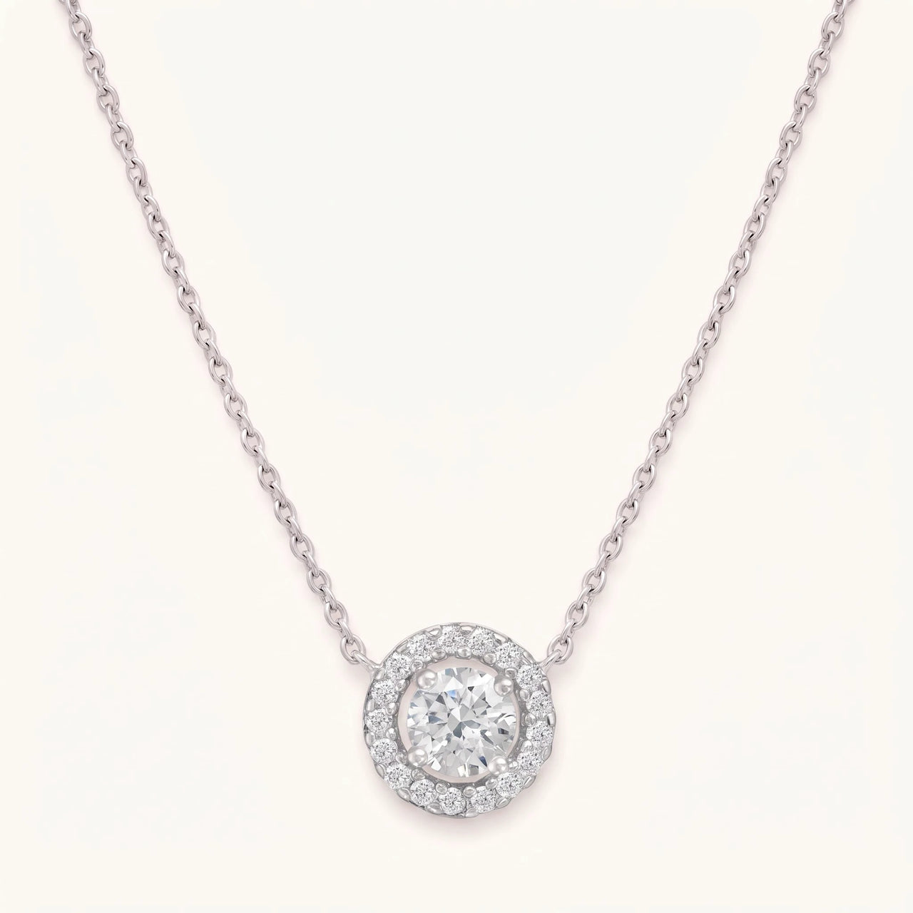 Silver Circle Necklace, silver necklace | SKU: 33136351