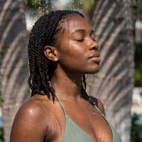 Thumbnail for Silver Classic Earrings, silver earrings — outdoor shower | SKU: 5056659
