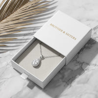 Thumbnail for Silver necklace with the Brother & Sisters gift box | SKU: 505415-white