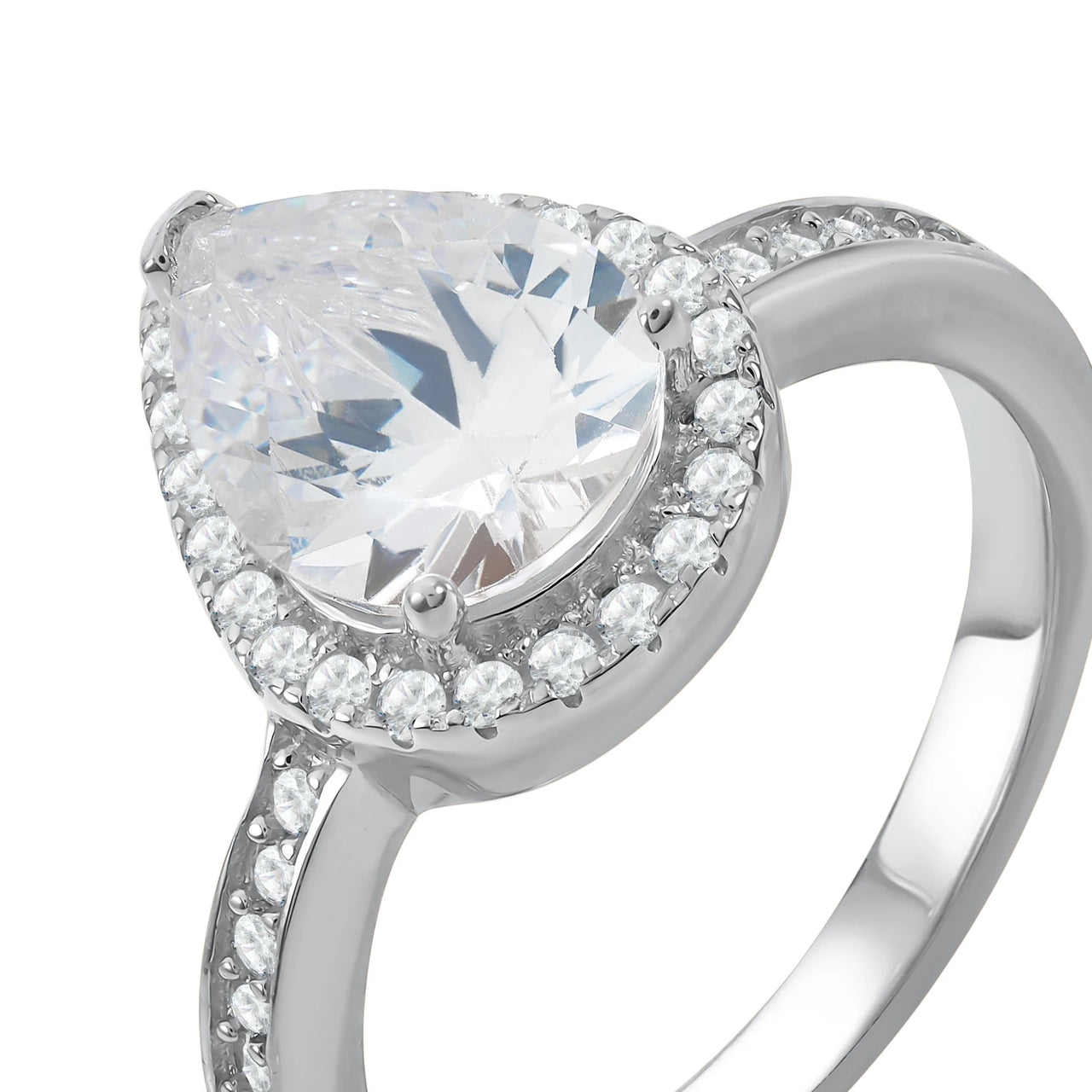 Silver Drop Ring, silver ring, studio packshot | SKU: 505162-4.5-silver