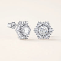 Thumbnail for Silver Flake Earrings, silver stud earrings | SKU: 30876249
