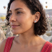 Thumbnail for Heart earrings — worn on a getaway, silver | SKU: 1953493